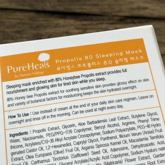 New Pure Heals Propolis 80 Sleeping Mask Honeybee - Picture 5 of 6